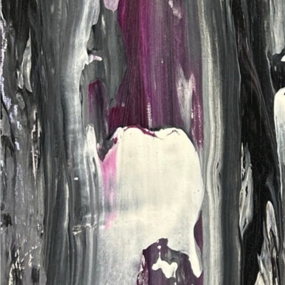 Hand Painted Original Painting Acrylic Canvas 10 X 10 Titled Leather  & Lace‎ - Picture 12 of 14